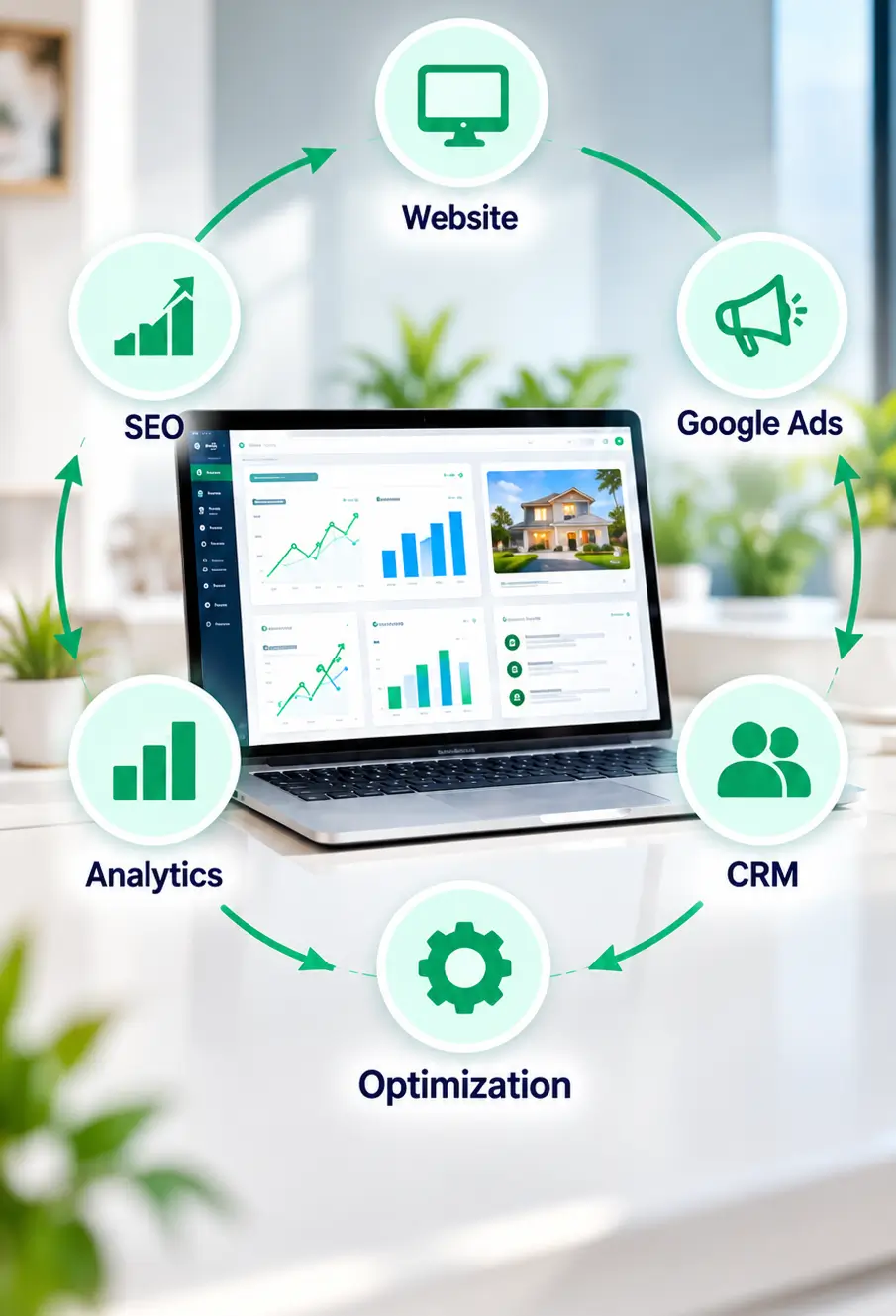 Real estate growth and optimization services for ongoing marketing support