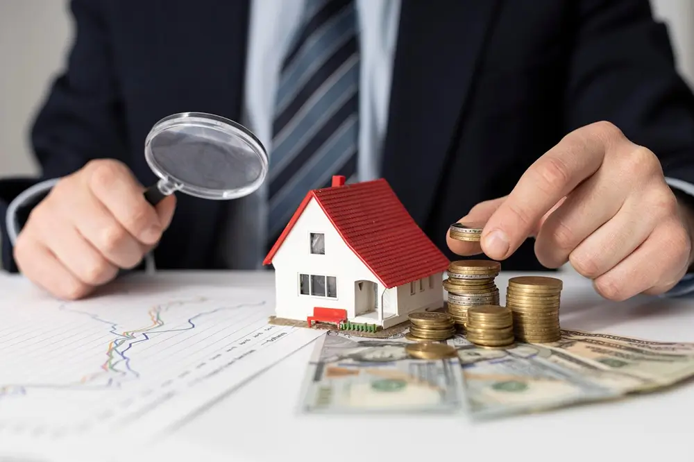 Real estate investor analyzing property opportunities with digital marketing insights