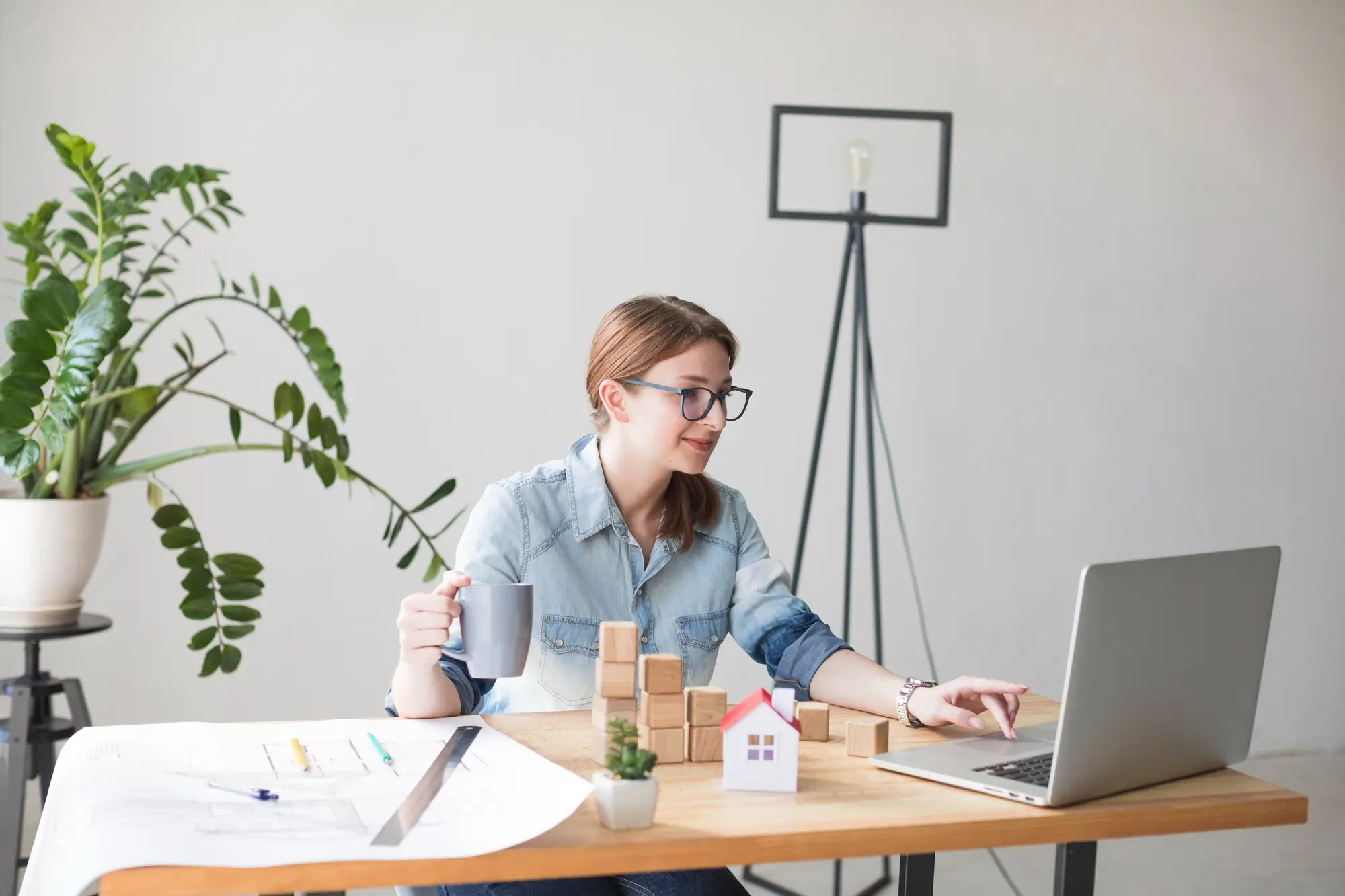 Real estate agent discussing a property inquiry with a prospective buyer