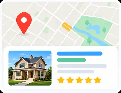Local SEO optimization for real estate businesses and service areas