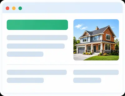 On-page SEO optimization for real estate website content and page elements
