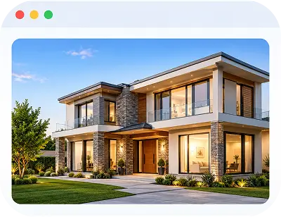Real estate website designed to attract visitors and generate leads